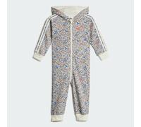 Grenouillère adidas Originals x Liberty London Enfants Off White / Semi Lucid Red 3-4A