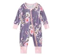 Grenouillere Bebe - et Combinaison pour garçons pour Nourrissons Body bébé Confortable et élégant idéal pour Un Usage Quotidien Ramper et Dormir Parfait pour 0 à 24 Mois (Purple 6-12 Months)