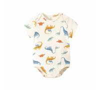 Grenouillere Bebe Eté Manches Courtes Coton Imprimé Col Rond Triangle Combinaison Body Pyjama Vêtement Nourrisson Nouveau Ne Chaud Tenue Cadeau