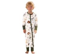 Grenouillere Bebe Garcon Aquarelle Animaux Digital Imprimé Col Rond Casual Combinaison Body Pyjama Vêtement Nourrisson Chaud Tenue Cadeau