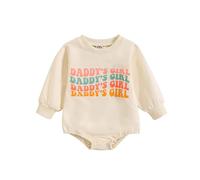 Grenouillere Bebe Garcon Fille Automne Hiver Manches Longues Imprimé Lettres Col Rond Triangle Combinaison Body Pyjama Vêtement Nourrisson Chaud Tenue Cadeau