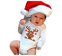 Grenouillere Bebe Noel Manches Longues Imprimé Lettres Drôles Mignon Combinaison Unisexe Body Saint Valentin Tenue Bébé Pyjama Chaud Hiver Vêtement Nourrisson Naissance Doudoune