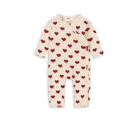 Grenouillère coton 6 mois Amour rouge