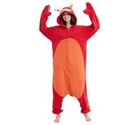 Grenouillère de Crabe Violoneux Animal Adulte, Pyjama d'halloween de Costume de Cosplay Animal pour Hommes et Femmes, vêtements de Nuit Unisexes Une Pièce Homewear