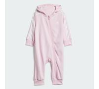Grenouillère French Terry 3 bandes Essentials Enfants Clear Pink / White 9-12M