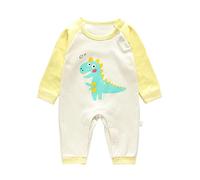 Grenouillère pour bébé garçon Grenouillères avec Ouverture Frontale Combinaisons Entrejambe Confortable Barboteuses Double Fermeture clai Mixte et Fille sans pieds en coton Organique du Nourrisson 4 A