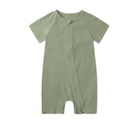 Grenouillère pour bébé garçon Grenouillères avec Ouverture Frontale Combinaisons Entrejambe Confortable Barboteuses Fibre Bambou Mixte et Fille Vêtements de Haute qualité Idéale Printemps Automne