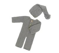 Grenouillère pour bébé - Vêtement pour nouveau-né - Respirant - Avec chapeau long élastique - Accessoires de photographie pour nouveau-né