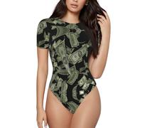 Grenouillère pour femme avec signe du dollar - Combinaison basique pour adulte - Couleur unie - Grenouillère pour vêtements de nuit