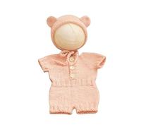 Grenouillère pour nouveau-né avec ensemble unique de vêtements d'ours - Vêtements charmants pour fascinants portraits de bébé - Accessoires de photographie pour nouveau-né