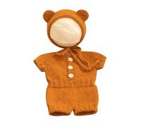 Grenouillère pour nouveau-né avec ensemble unique de vêtements d'ours - Vêtements charmants pour fascinants portraits de bébé - Accessoires de photographie pour nouveau-né