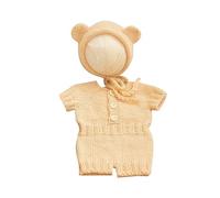 Grenouillère pour nouveau-né avec ensemble unique de vêtements d'ours - Vêtements charmants pour fascinants portraits de bébé - Accessoires de photographie pour nouveau-né