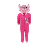 Grenouillere Pyjama Polaire Lilo & Stitch Enfant Fille Fushia (Taille 7/8 Ans,Couleur Fushia)