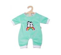 Grenouillere Pyjama Vert Motif Pingouin pour Grand Poupon, Taille 35-45 cm - Accessoire Mode Poupee - Tenue - Set Vetement Habit avec 1 Carte