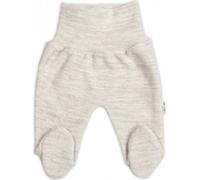 Grenouillère tricotée à la main, Baby Nellys, beige clair, taille 62