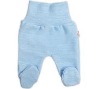 Grenouillère tricotée à la main, Baby Nellys, bleu clair, taille 62