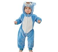 Grenouillères Bébé Hiver Fille Combinaison Pyjama Bébé, Flanelle Animaux Stitch Bébé Surpyjama à Capuche, Cute Enfant Garçon Fille Déguisement Pyjama One Piece Halloween Costume Pas Cher Combinaison