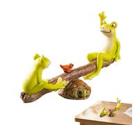 Grenouilles de jardin, figurine de petite grenouille | Décoration amusante pour statue de grenouille extérieure | Statue extérieure en résine avec grenouille, sculptures d'animaux, décoration