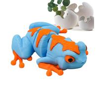 Grenouilles décoratives - Décoration de bureau, soutien émotionnel - Figurine animale réaliste avec articulations mobiles - Pour bureau, écran d'ordinateur, maison, lieu de travail, étang, jardin de