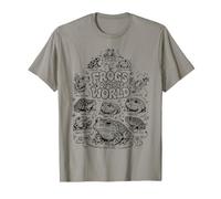 Grenouilles du Monde Carte des espèces pour Les Amateurs d'amphibiens T-Shirt