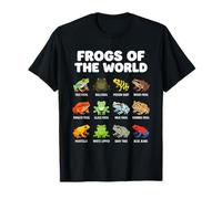 Grenouilles du Monde Drôle Grenouille Infographique Mème éducatif T-Shirt