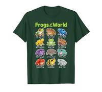 Grenouilles du Monde Mignon amphibien Kawaii T-Shirt