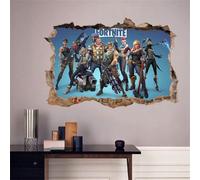 Grenric Autocollant Mural 3d Pour Chambre D'enfant - Décoration Murale Autocollante Pour Jeu Vidéo - Fournitures De Fête D'anniversaire