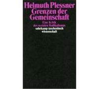 Grenzen der Gemeinschaft Plessner, Helmuth (Auteur)