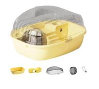 GREOHNMPAW Cage à Hamster, Jouet de Course à roulettes, Château Transparent, Adapté Aux Souris, Hamster, Cochon D', Petits Animaux, Accessoires B