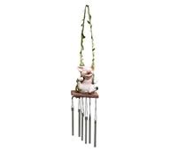 GREOHNMPAW Carillons Éoliens en Forme d'animaux Mignons, Pendentifs d'animaux de Dessin Animé, Balançoire Décorative, Ornements de Jardin Artisanaux C
