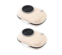 GREOHNMPAW Lot de 2 Piluliers Hebdomadaires Portables pour Médicaments Quotidiens - Mini Étui de Voyage de 7 Jours 10,5 X 8,2 X 3,7 cm