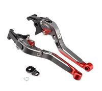 GREOINT Levier de frein avant et arrière accessoires de moto aide au stationnement biellette de direction pliable et extensible réglable pour PCX 160 ABS 2021-2025 Frein court réglable(G)