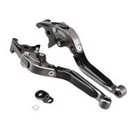 GREOINT Levier de frein avant et arrière accessoires de moto aide au stationnement biellette de direction pliable et extensible réglable pour PCX 160 ABS 2021-2025 Frein court réglable(C)