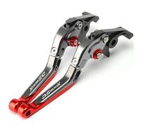 GREOINT Moto CNC Poignée Réglable Levier De Frein Leviers D'embrayage De Frein Pour Loncin Voge DS800X DS800X Rallye 2025 2026 Frein court réglable(1 set Titanium Red)