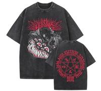 GREOPE Hell-Sing T-Shirt Homme Casual Anime Imprimé T-Shirt Unisexe Mode Casual Top Comic Dessin Animé Noir A, 04, M