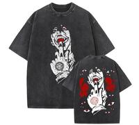 GREOPE Hell-Sing T-Shirt Homme Casual Anime Imprimé T-Shirt Unisexe Mode Casual Top Comic Dessin Animé Noir A, 10, M