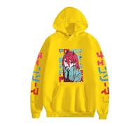 GREOPE Sweat à Capuche Chainsaw-Man Anime, Sweat-Shirt Dessiné Manga Décontracté, Streetwear pour Hommes et Femmes C-Yellow||XX_l