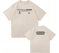 GREOPE T-Shirt Damiano Singer David, T-Shirt Décontracté pour Hommes Imprimé Anime, Haut de Mode Unisexe Décontracté, Bande Dessinée Cartoon B-Khaki||3X_l