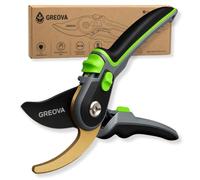 GREOVA PlantCut Pro, sécateur ergonomique avec poignée réglable et lame en acier SK5 durable