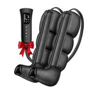 Greprety Masseur de jambes à compression d'air pour la circulation sanguine, système de récupération des jambes, bottes complètes portables pour un usage domestique