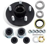 GREPSPUD 1 Ensemble de moyeu de remorque 5 sur 4,5 pour 1 587,6 kg - Axe Conique de 3,8 cm à 4,5 cm, moyeu de renvoi avec Capuchons Anti-poussière supplémentaires et Bouchons en Caoutchouc, moyeu de