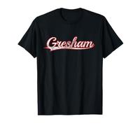 Gresham Oregon Portland Suburb Vintage Varsity Distressed T-Shirt