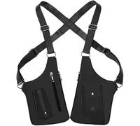 gresonic sacoche holster homme en cuir unisexe pour sous les aisselles, sac à bandoulière réglable avec attraction magnétique faible et design anti-vol discret