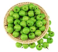 Gresorth 30pcs Artificiel Lifelike Mini Vert Pomme Décor Faux Fruits Maison Fête Festival Décoration