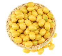 Gresorth 40pcs Artificiel Lifelike Mini Jaune Citron Décor Faux Fruits Maison Fête Festival Décoration