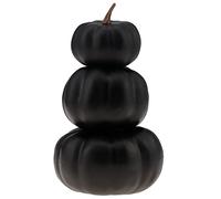 Gresorth Noir Empilés Citrouilles Serviette Artificiels Faux Halloween Décoration Peindre Citrouilles pour Porche Tableau Cuisine Mariage Automne Cas Pièce maîtresse