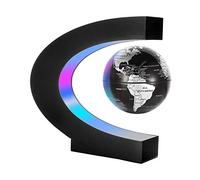 Gresus Globe flottant en lévitation magnétique avec base en forme de C, globe flottant avec lumières LED, excellent père, étudiants, enseignants, affaires, petit ami, cadeau d'anniversaire pour la