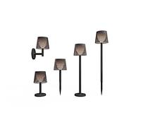 GRETA-Applique/Lampe à poser/Lampadaire/A piquer d'extérieur Solaire LED Noir New Garden