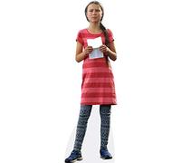 Greta Thunberg (Stripes) Silhouette en carton Grandeur Nature