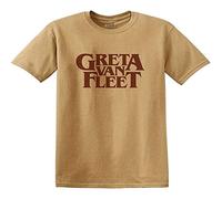 Greta Van Fleet - T-Shirt # L Unisex Yellow # Logo [Import]